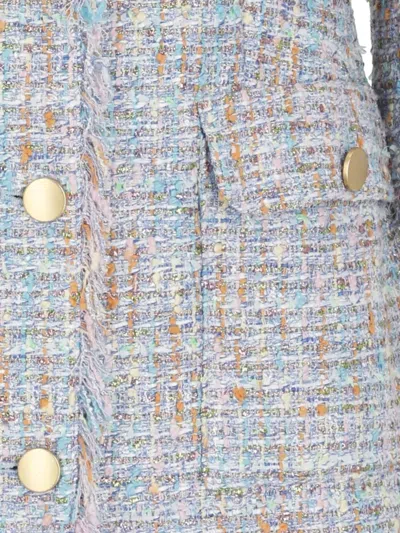 Tagliatore Frayed Edge Button Front Blazer