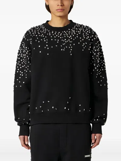 1989 Studio Crystal Embellished Sweatshirt In Black