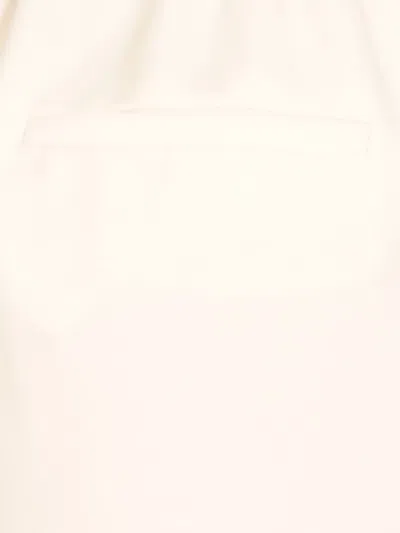 Antonelli Ivory Silk Pants In White