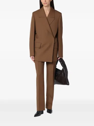 Jil Sander Wool Blazer In Brown