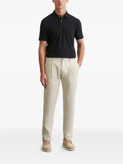 Marc O'polo Cotton Polo Shirt In Black