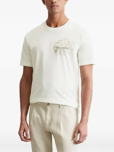 Marc O'polo Leaf-printt-shirt In White