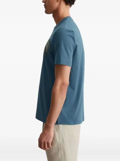 Marc O'polo Leaf-print T-shirt In Green