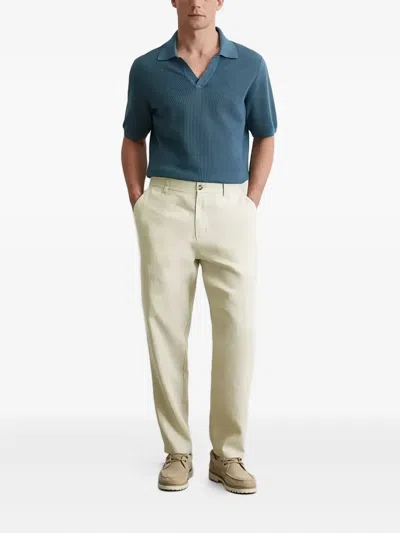 Marc O'polo Linen Chinos In Neutral
