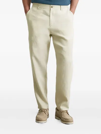 Marc O'polo Linen Chinos In Neutral