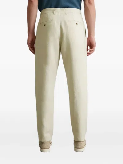 Marc O'polo Linen Chinos In Neutral