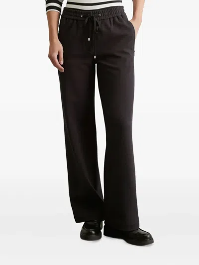 Marc O'polo Drawstring-waist Trousers In Black