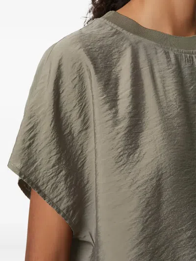 Marc O'polo Draped Short-sleeve Top In Brown