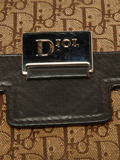 Pre-owned Dior Oblique Canvas Wallet