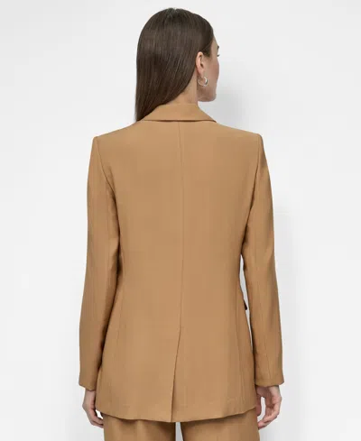 Dkny Women's Notched Collar One-button Blazer
