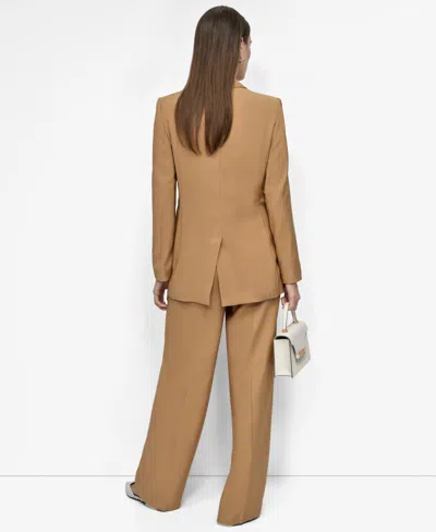 Dkny Women's Notched Collar One-button Blazer