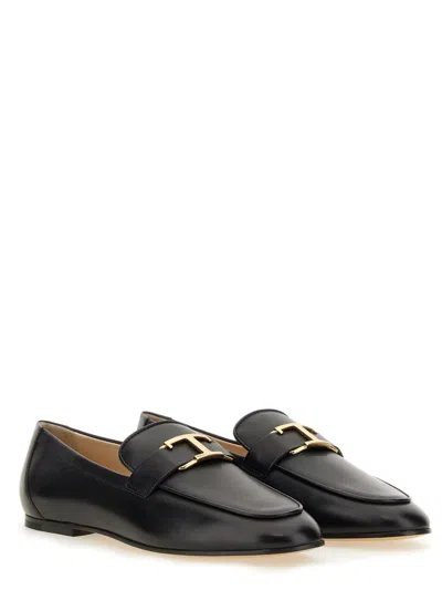 Tod's Flat Shoes In Black