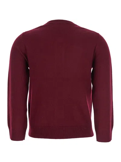 Ganni Womens Tawny Port Rhombus-print Round-neck Wool And Cashmere Cardigan Xl In Brown