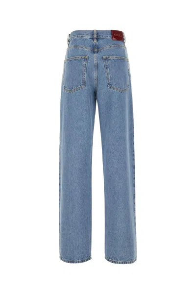 Gucci Baggy Denim Cotton Jeans In Blue