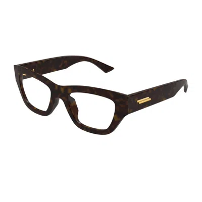 Bottega Veneta Bv1360o Linea Ribbon 007 Havana Glasses In Brown
