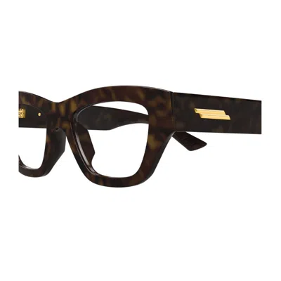 Bottega Veneta Bv1360o Linea Ribbon 007 Havana Glasses In Brown