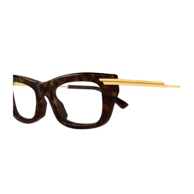 Bottega Veneta Bv1371o Linea Ribbon 002 Havana Gold Glasses