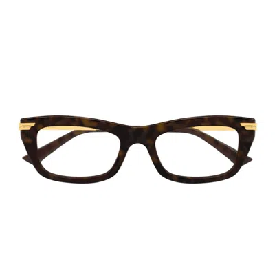 Bottega Veneta Bv1371o Linea Ribbon 002 Havana Gold Glasses