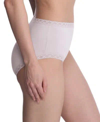 Natori Bliss Lace-trim High Rise Cotton Brief 755058