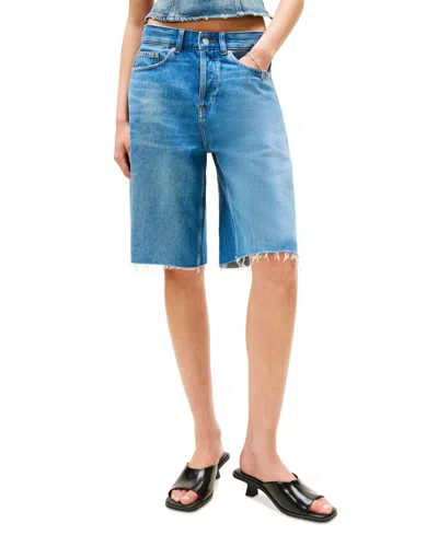 Tommy Jeans Tommy Girl Women's Wide-leg Denim Shorts