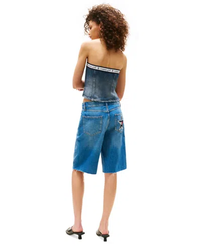 Tommy Jeans Tommy Girl Women's Wide-leg Denim Shorts