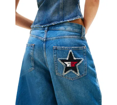 Tommy Jeans Tommy Girl Women's Wide-leg Denim Shorts