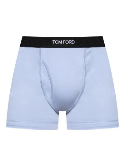 Tom Ford Branded-waistband Boxers In Purple
