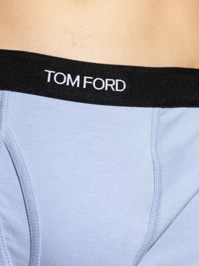 Tom Ford Branded-waistband Boxers In Purple