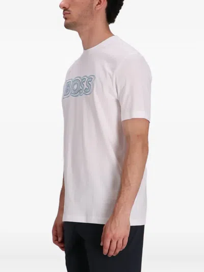 Hugo Boss Logo-print T-shirt In White