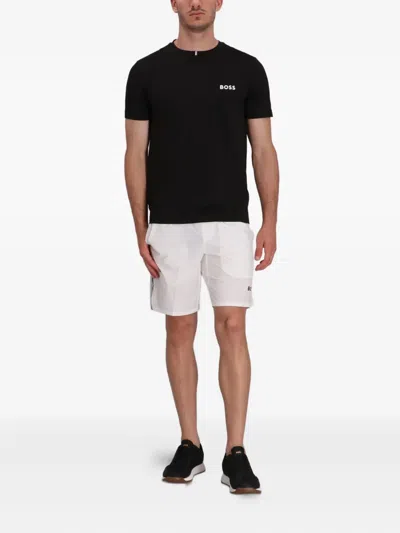 Hugo Boss Elasticated-waist Shorts In White