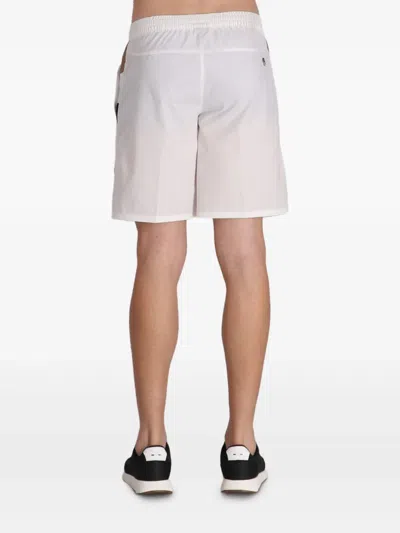 Hugo Boss Elasticated-waist Shorts In White