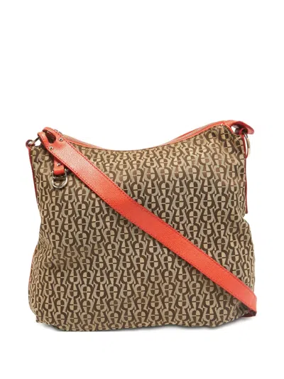 Pre-owned Aigner Vintage  Monogram Shoulder Bag