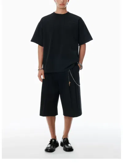 Alexander Wang Logo Cotton T-shirt In Blue