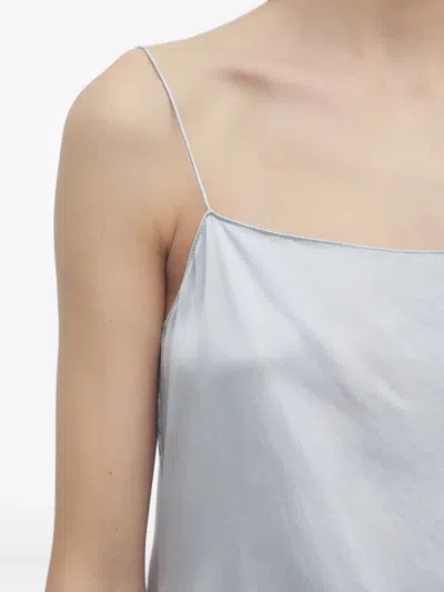 The Row Kilari Lace-trimmed Silk Top