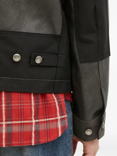 Andersson Bell Panelled Zip-up Work Jacket In Gray