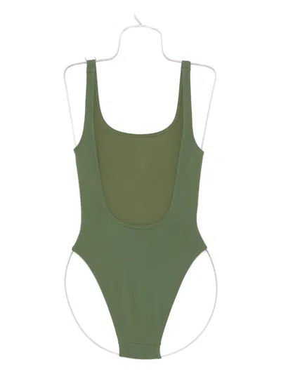 Matteau Nineties Maillot Swimsuit In Green