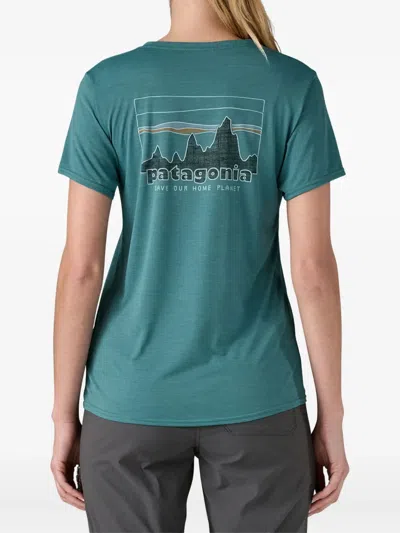 Patagonia Mountain-graphic T-shirt In Green