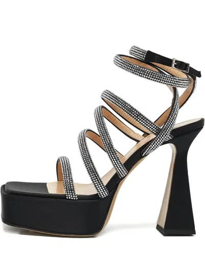 Pre-owned Mach&mach 120mm Crystal-embellished Sandals