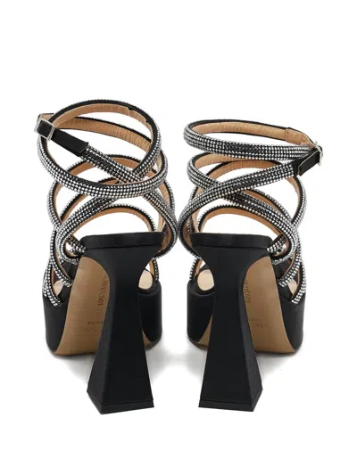 Pre-owned Mach&mach 120mm Crystal-embellished Sandals