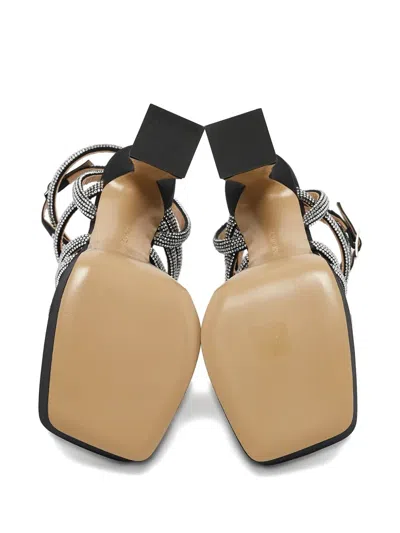 Pre-owned Mach&mach 120mm Crystal-embellished Sandals