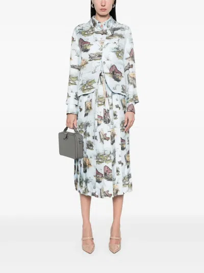 Thom Browne All-over Print Blazer In Multi
