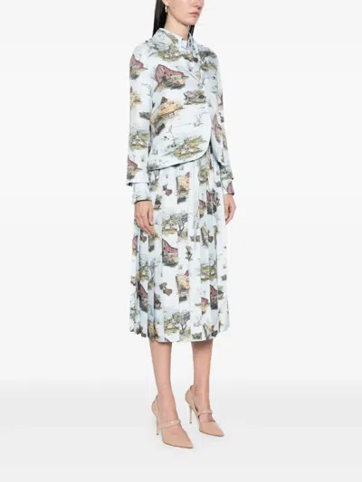 Thom Browne All-over Print Blazer In Multi