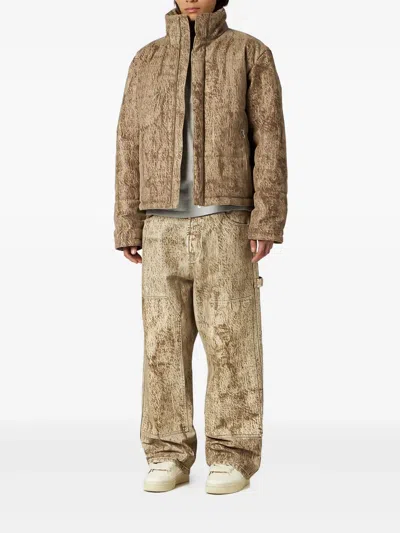 1989 Studio Flock Denim Puffer 1989 Camo In Multi