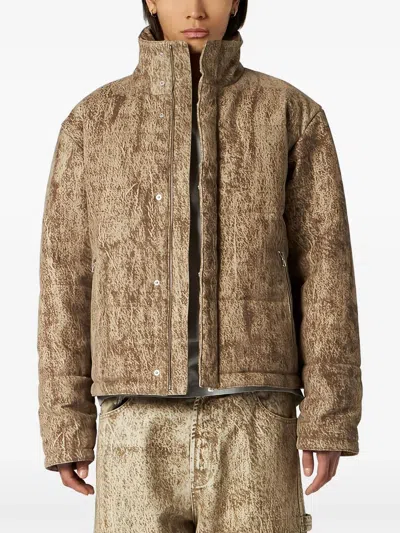 1989 Studio Flock Denim Puffer 1989 Camo In Multi