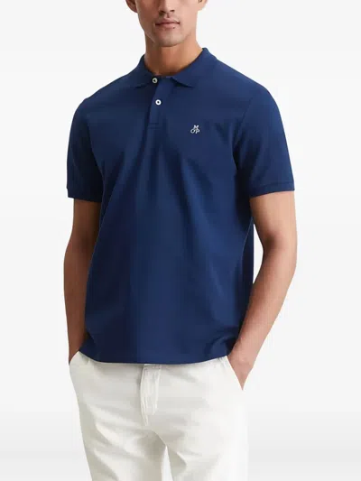 Marc O'polo Cotton Polo Shirt In Blue
