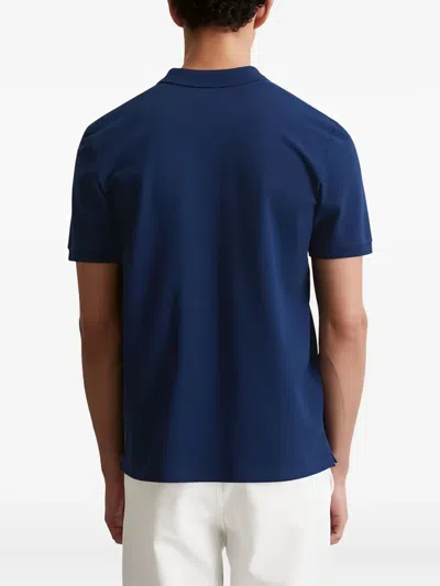 Marc O'polo Cotton Polo Shirt In Blue