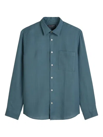 Marc O'polo Button-up Shirt In Blue
