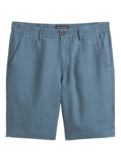 Marc O'polo Elasticated-waistband Shorts In Blue