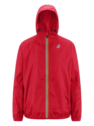 K-way Hooded Zip-up Jacket In Red