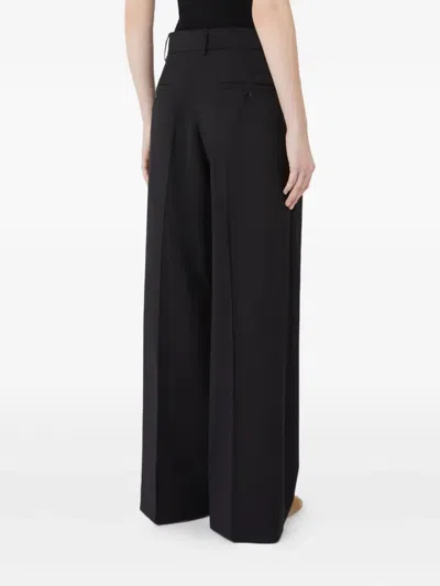 Weekend Max Mara Visivo Palazzo Trousers In Black